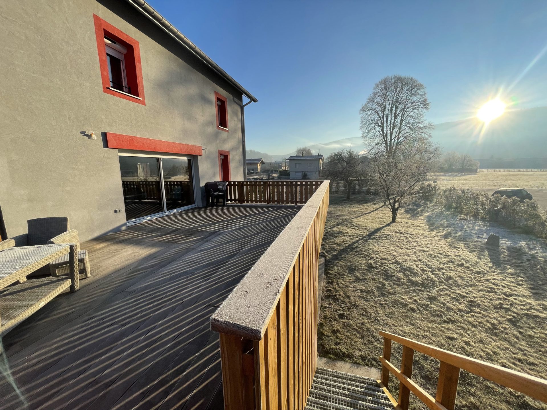 terrasse du gite les trésanes