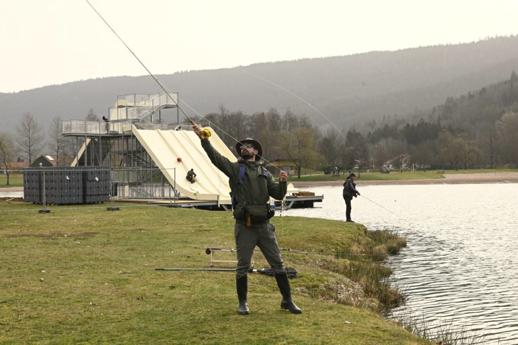 pêcheur lac Saulxures sur Moselotte